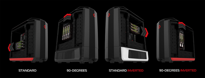 Illustration for article titled There Are Four Ways To Mount A Motherboard In This PC Case